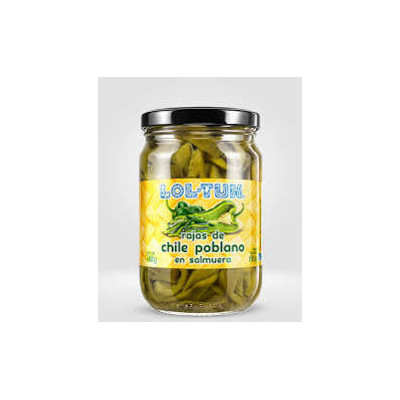 Poblano lamelles 340gr Poblano lamelles 340gr